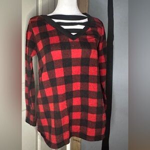Buffalo plaid sweater